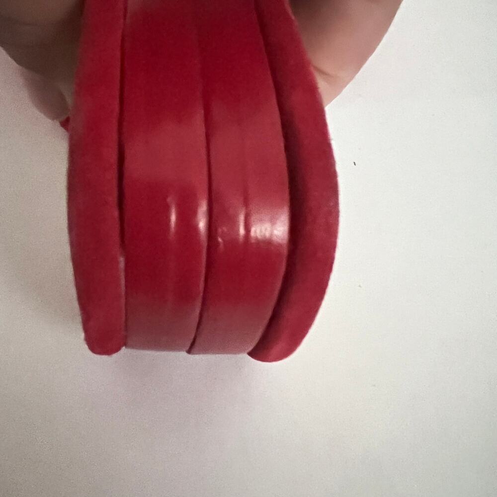 Isa Tapia Nueva Scalloped Slide Sandals In Lipstick Red Size 40 EU - Picture 10 of 14